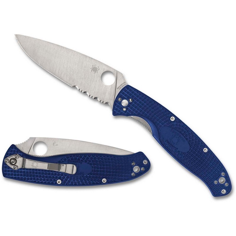 Spyderco C142PSBL Resilience Lightweight Folding Knife 4.20" CPM-S35VN Combo