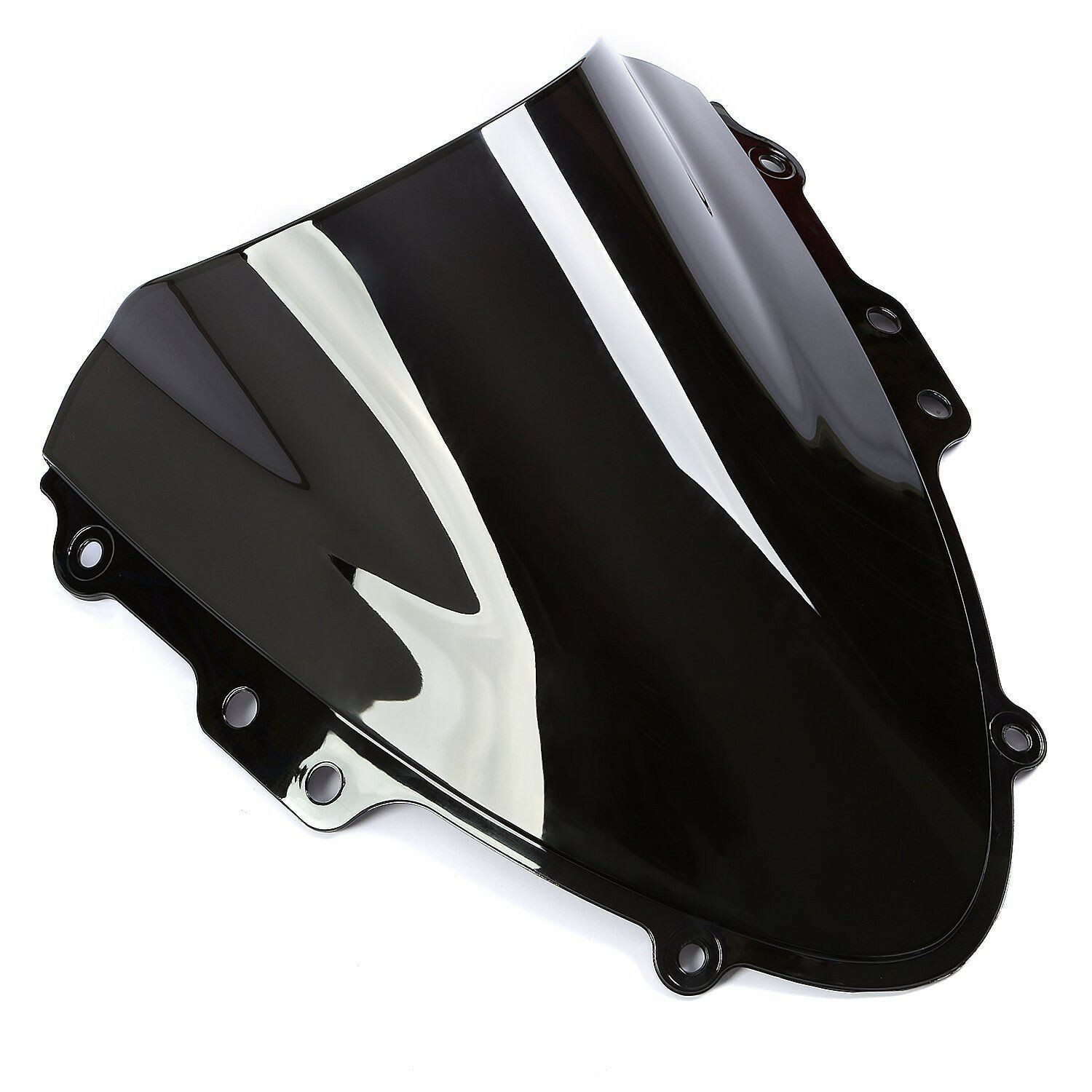 Black Double Bubble Windshield Shield ABS For Suzuki  GSXR600/750 K4 2004-2005