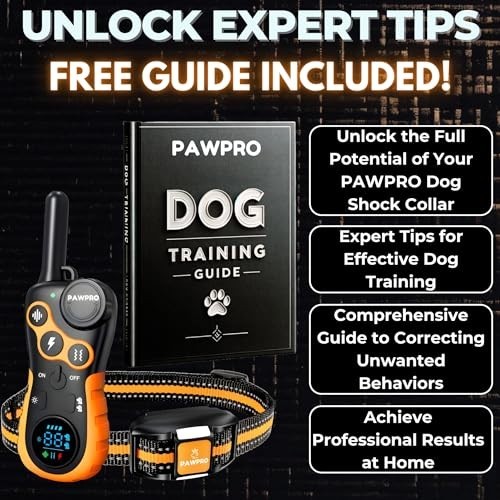 Dog Training Collar with Remote, Waterproof, Rechargeable, 4 Modes