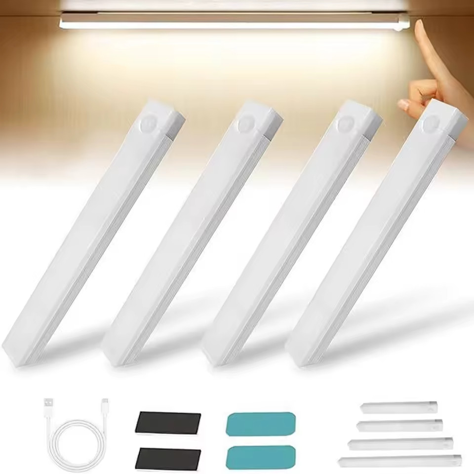 Night Lights Wireless LED Motion Sensor Lamp USB Rechargeable Magnetic for Wardr