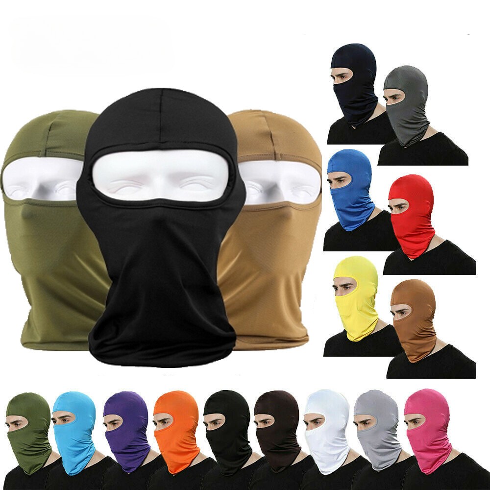 1/3 Pack Mens Tactical Balaclava Motorcycle Full Face Mask Warmer Ski Neck Scarf