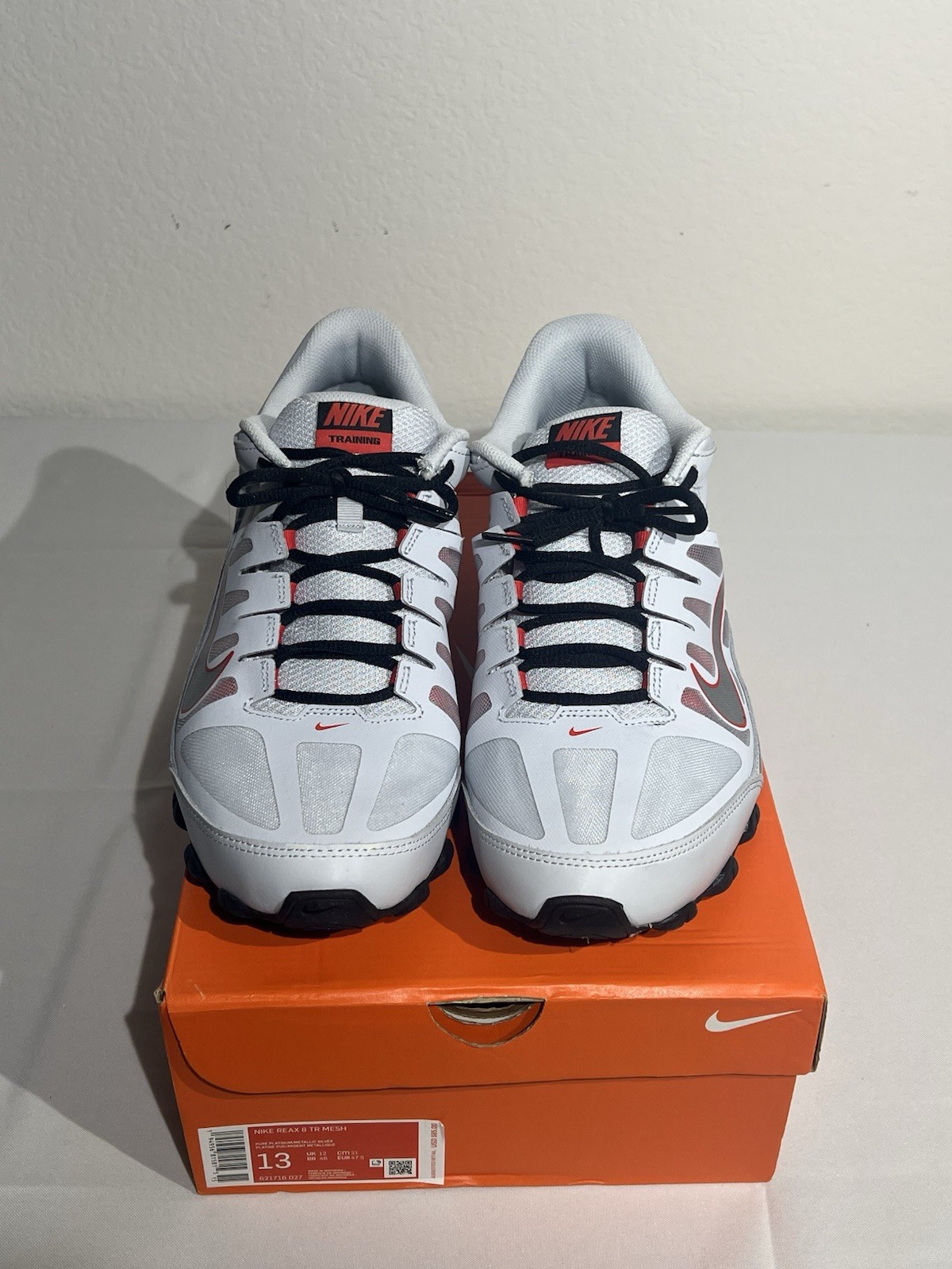 Nike Reax 8 TR Mesh Men’s Size 13 White/Red