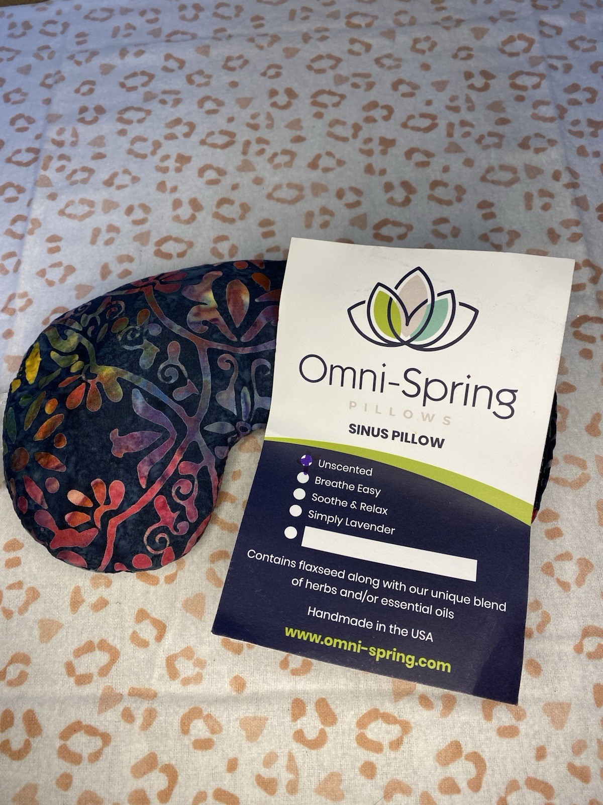 Omni Spring Sinus Pressure Pillow Unscented