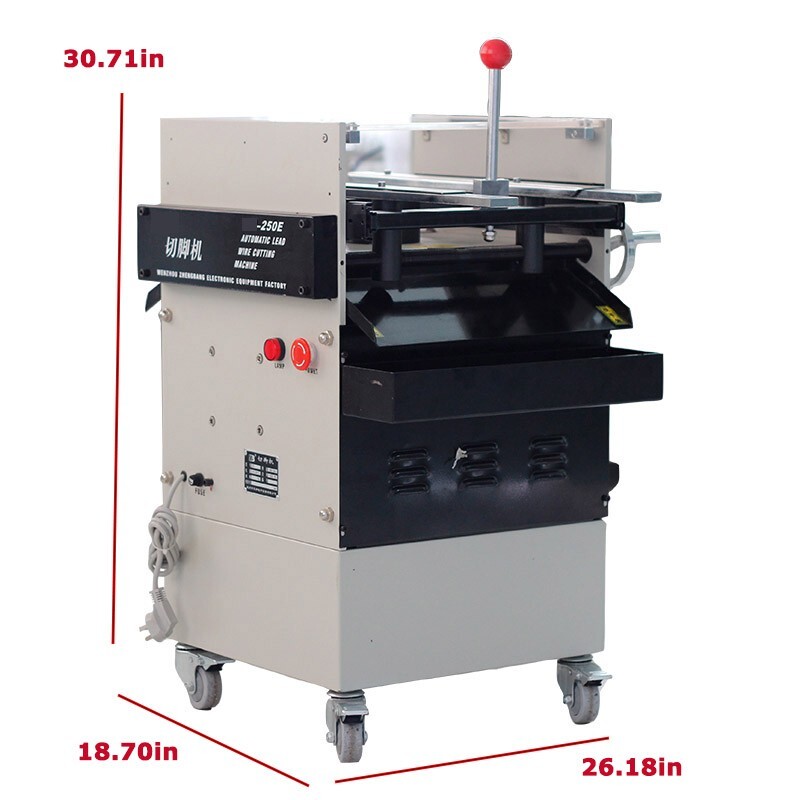 110V Automatic PCB Lead Wire Cutting Machine Circuit Board Cut Foot Machine 250E