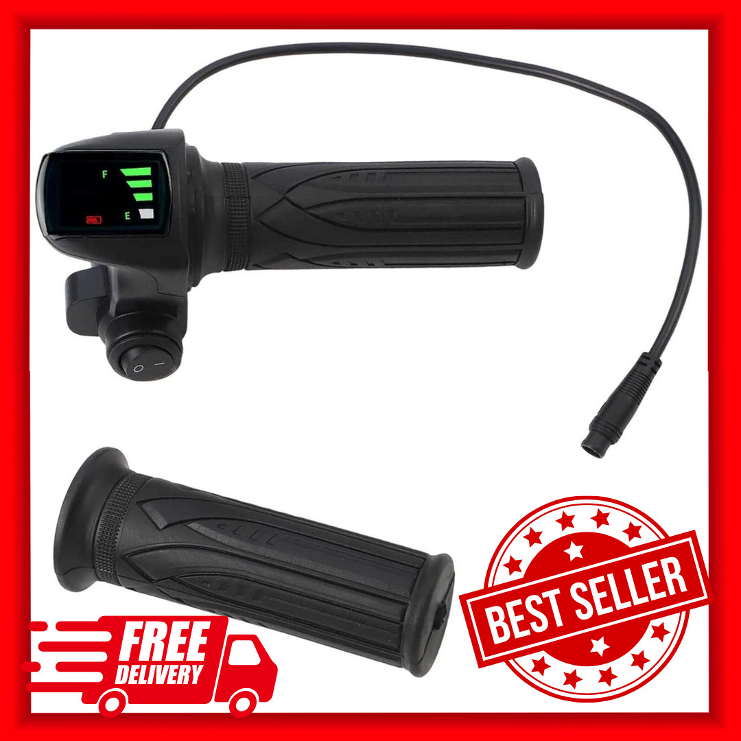 Throttle Control Grip with 6-Pin Interface for 48V E-Bike Scooter Trike