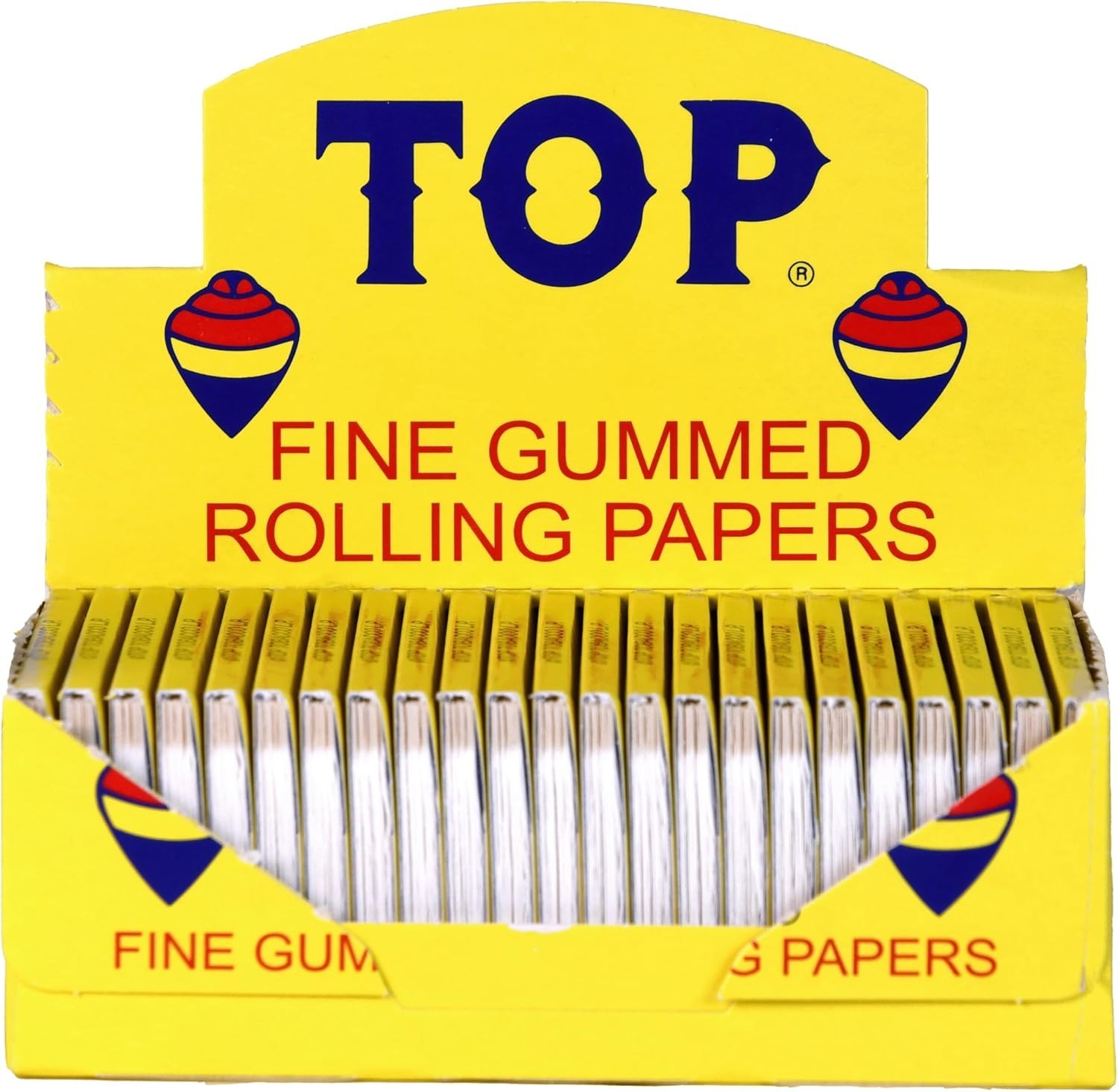 Top Rolling Papers Fine Gummed Cigarette Papers (24 Booklets)