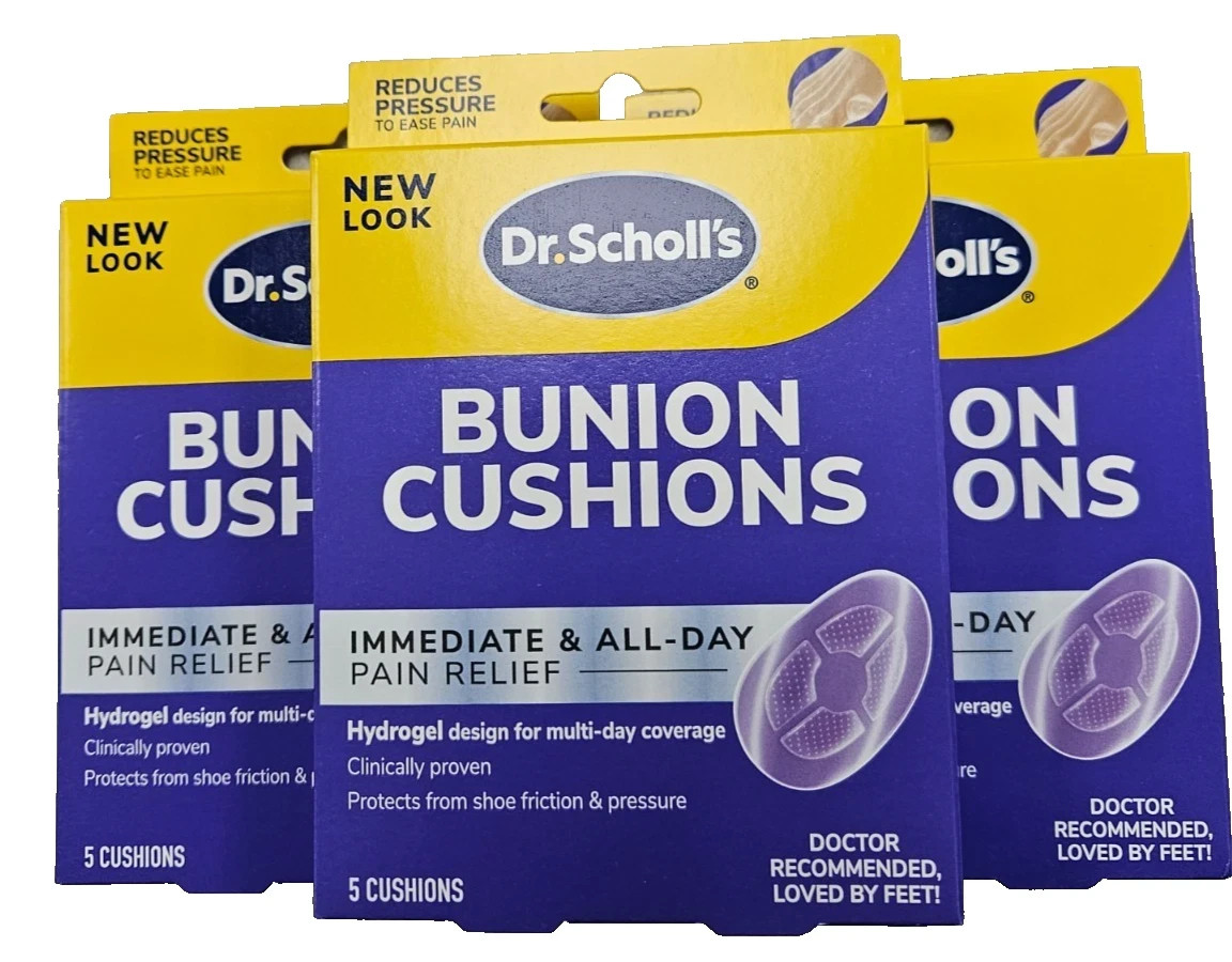 Dr Scholls BUNION Cushions HYDROGEL 5 ct ( 3 pack )