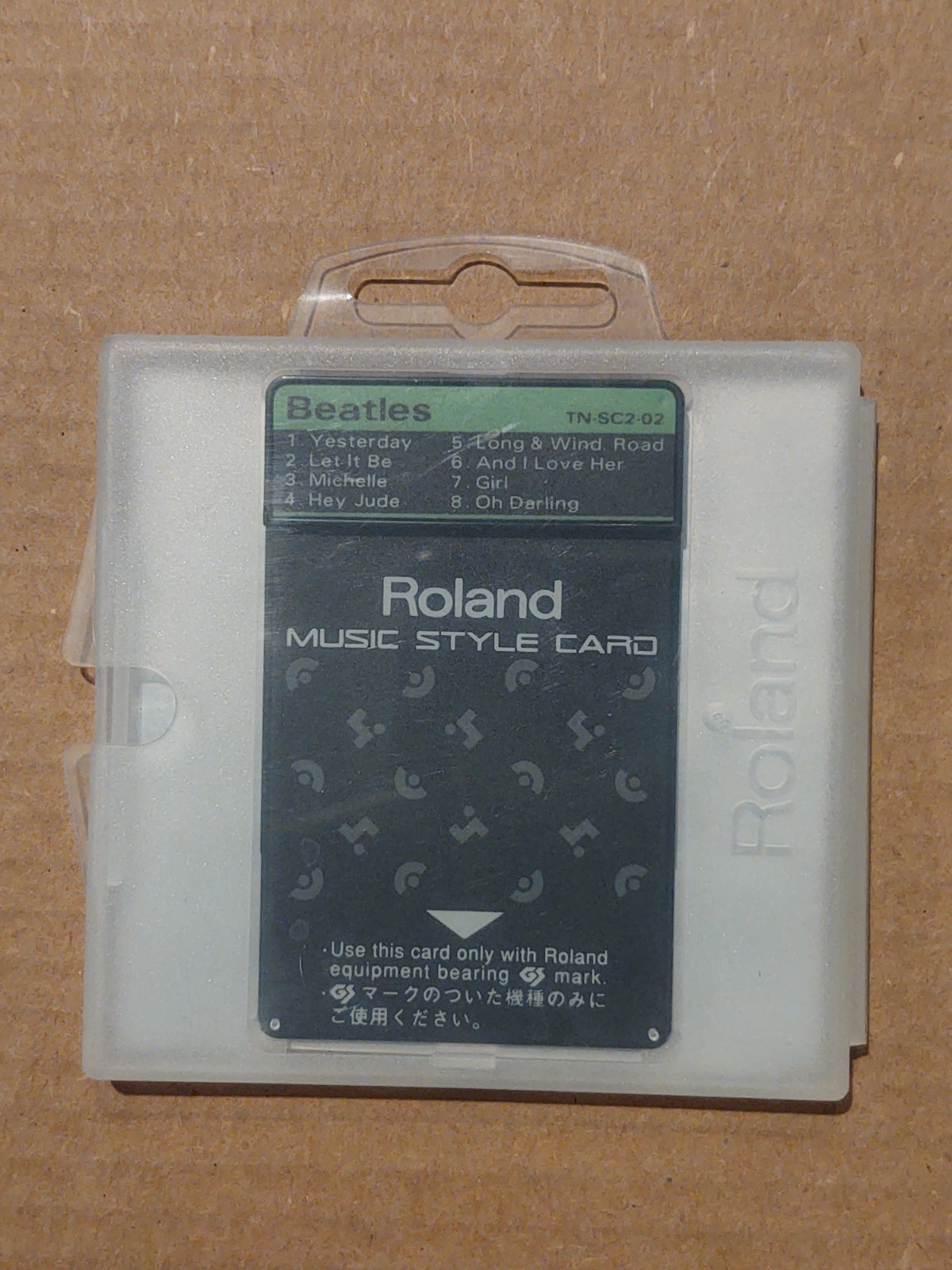 Roland BEATLES Music Style ROM Card TN-SC2-02 RA-90 Arranger Expansion w/ case