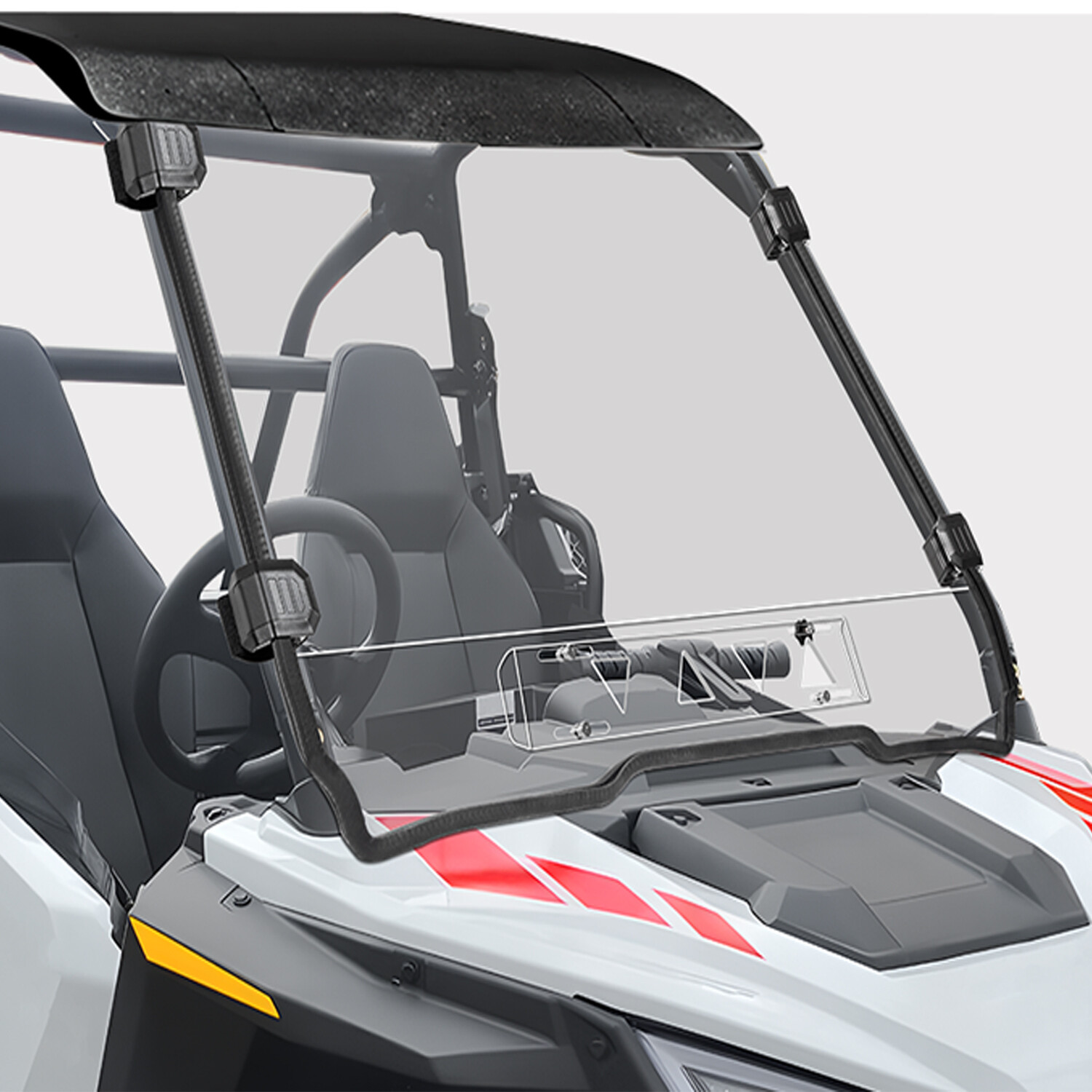 Front Full Windshield For Polaris RZR 200 2022-2025 w/Sliding Window