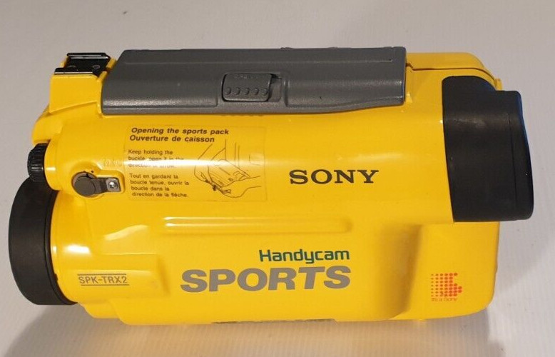 SONY SPK-TRX2 Handycam Sports Genuine Underwater Waterproof Camera Case Yellow.