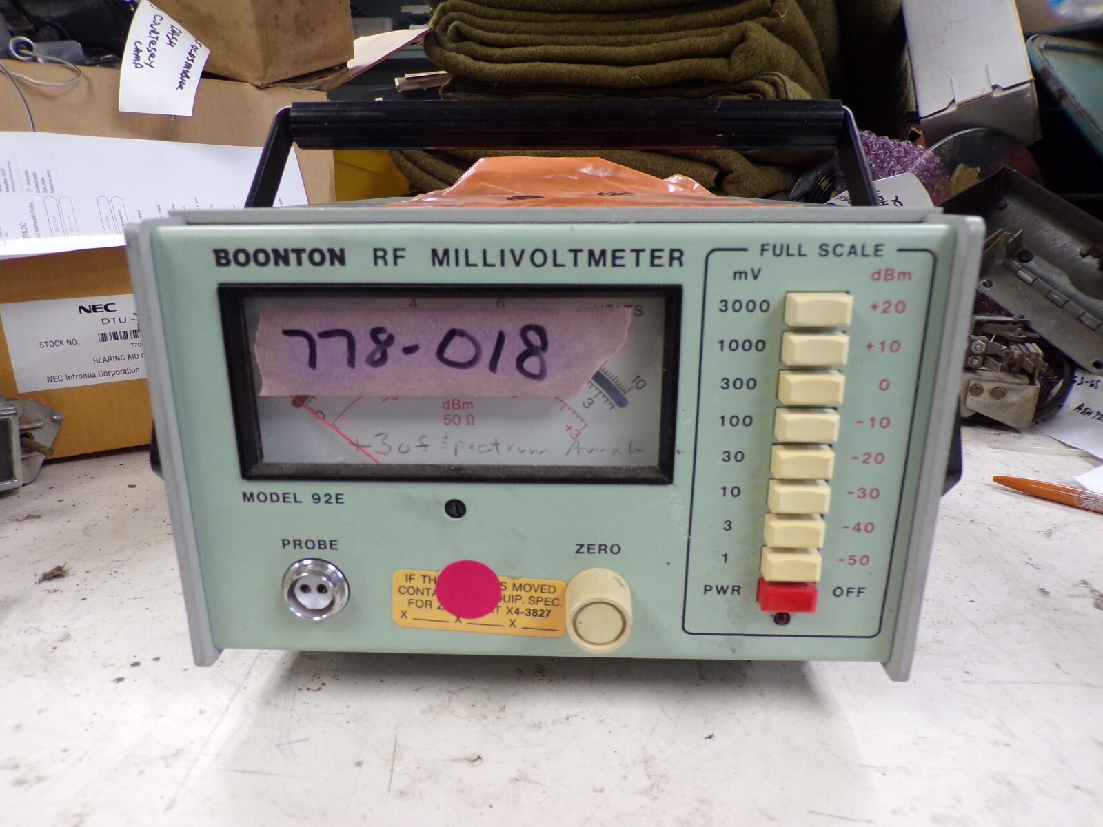 Boonton 92E RF Millivoltmeter