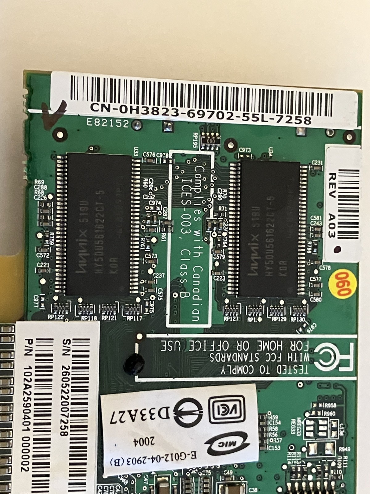 Dell 8960 Graphics Card 0H3823