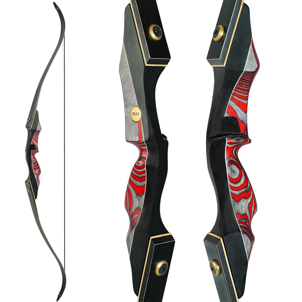 PMZ Coral Snake 45lb American Longbow Style Takedown Recurve Bow Outdoor