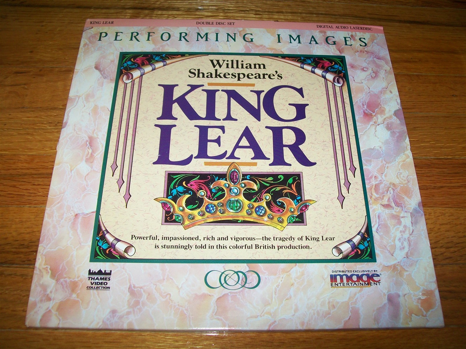 KING LEAR 2-Laserdisc LD VERY GOOD CONDITION VERY RARE PERFORMING IMAGES