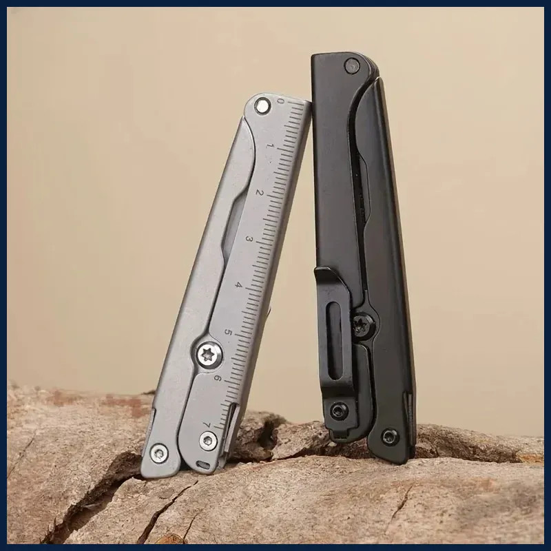 Portable Folding Scissors Stainless Steel Outdoor Survival Tool Camping Fishing