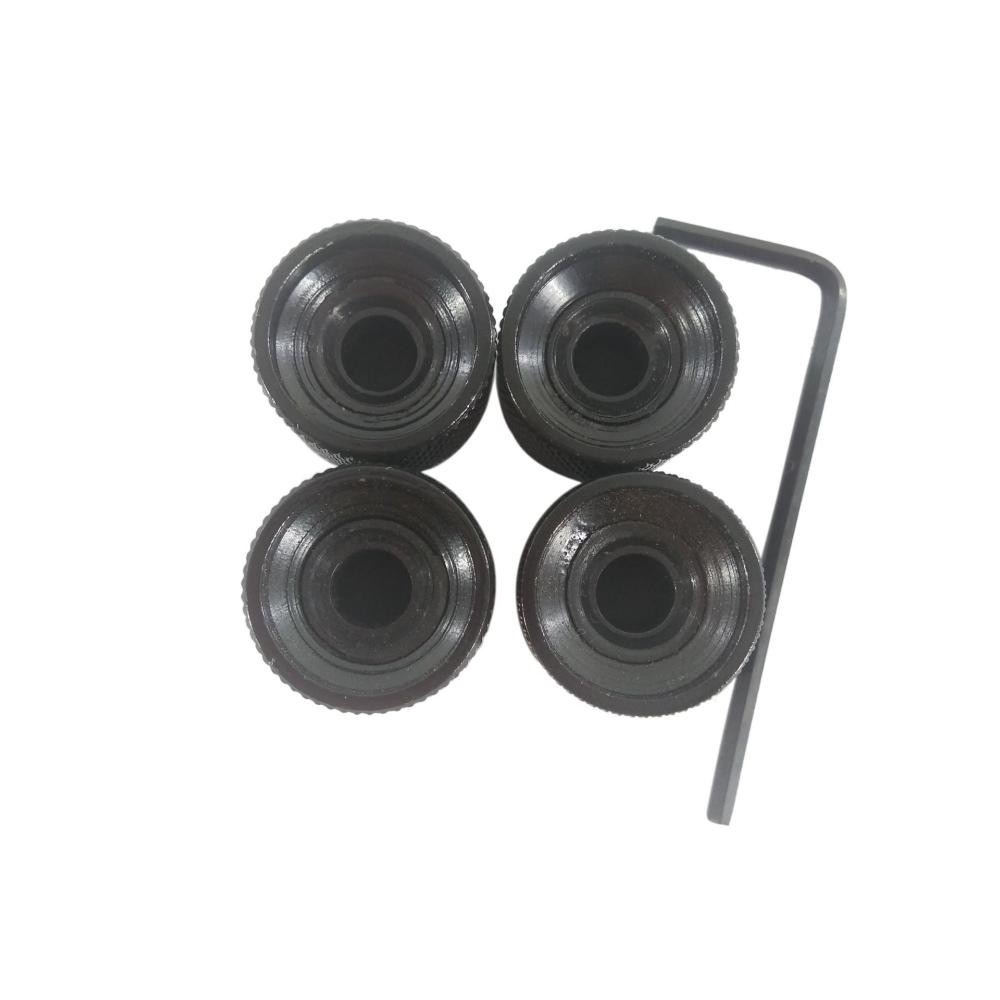 4Pcs Black Metal Dome Tone Volume Control Knob For Electric Guitar Bass Parts E