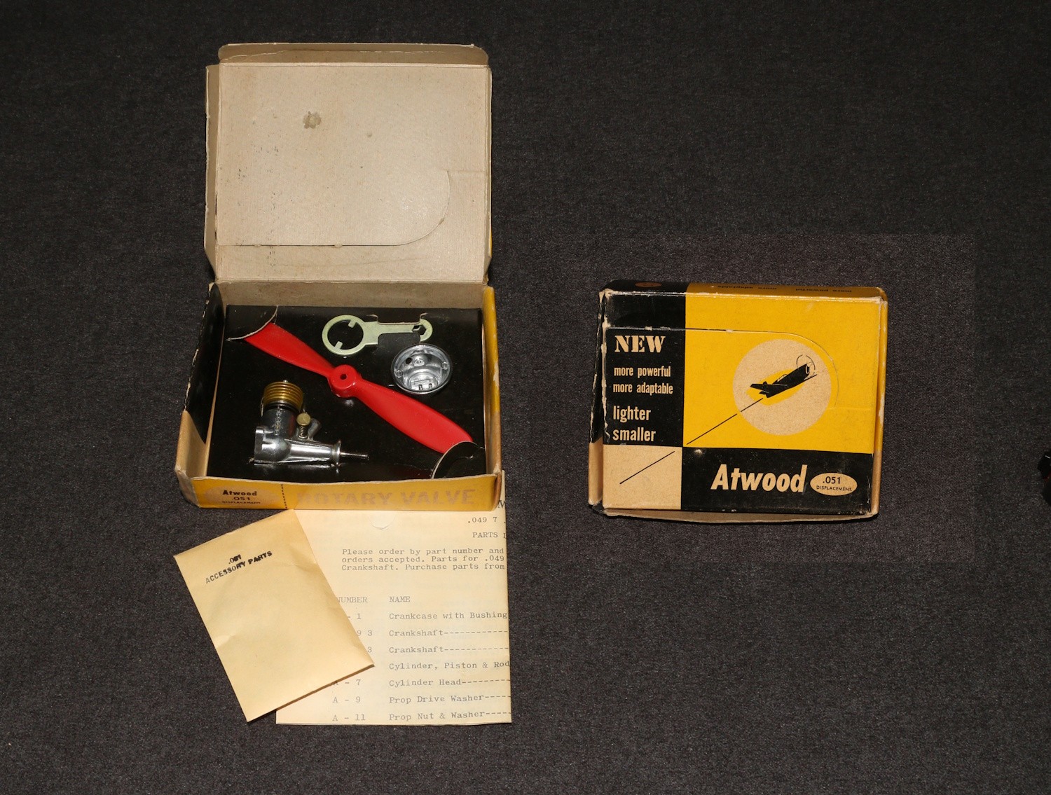 RC Model Airplane Car Boat Engine Atwood.O51 MIB