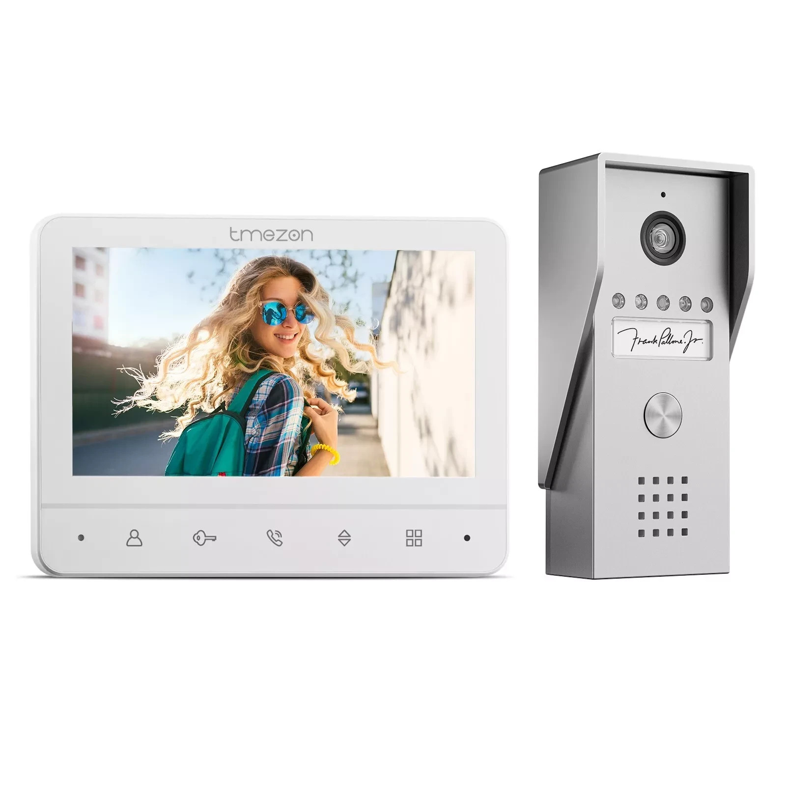 Video Doorbell System, 7 Inch Ring Video Doorbell Camera with Monitor Unlock