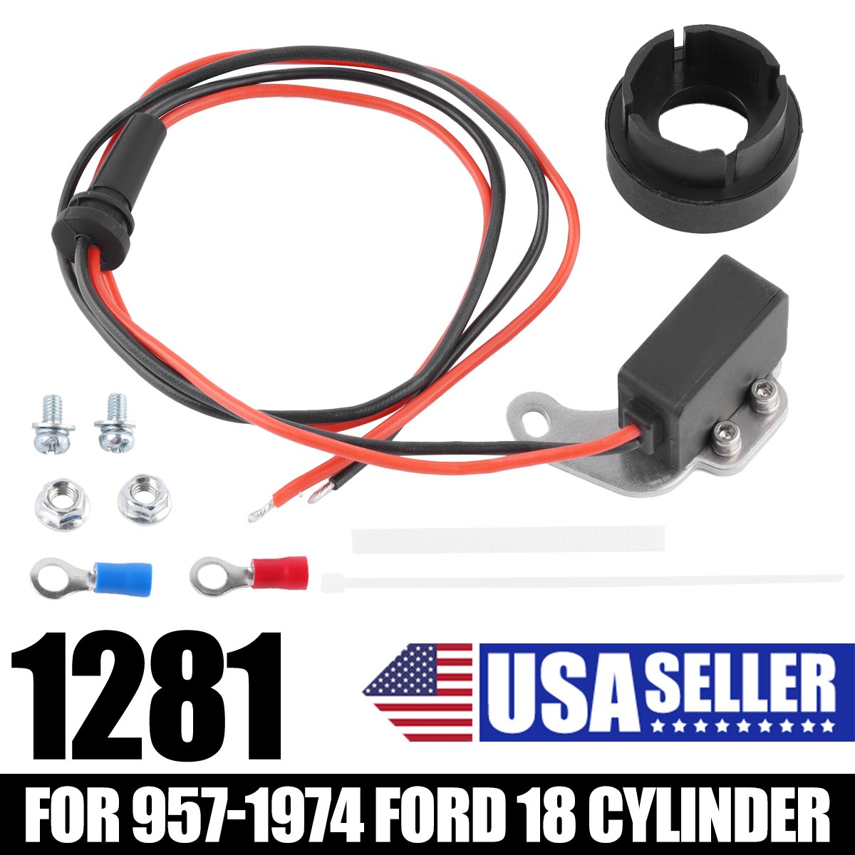 For Ford V8 Pertronix 1281 Ignition Points-to-Electronic Conversion Kit Ignitor~