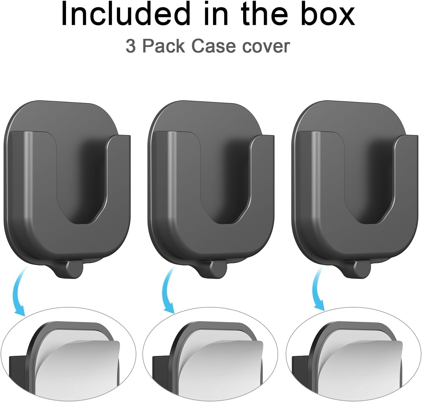 3-Pack Adhesive Brackets for Blink Mini & 4th Gen, 360° Adjustability