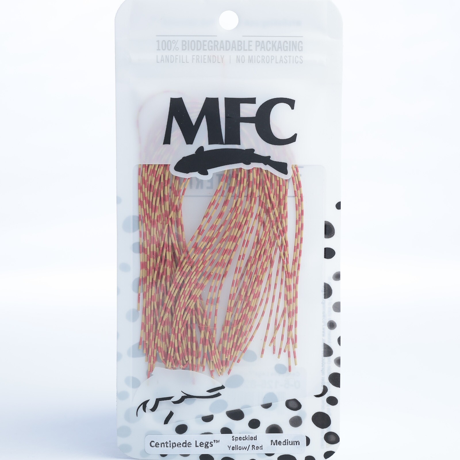 MFC Centipede Legs - Medium - Speckled Yellow Red