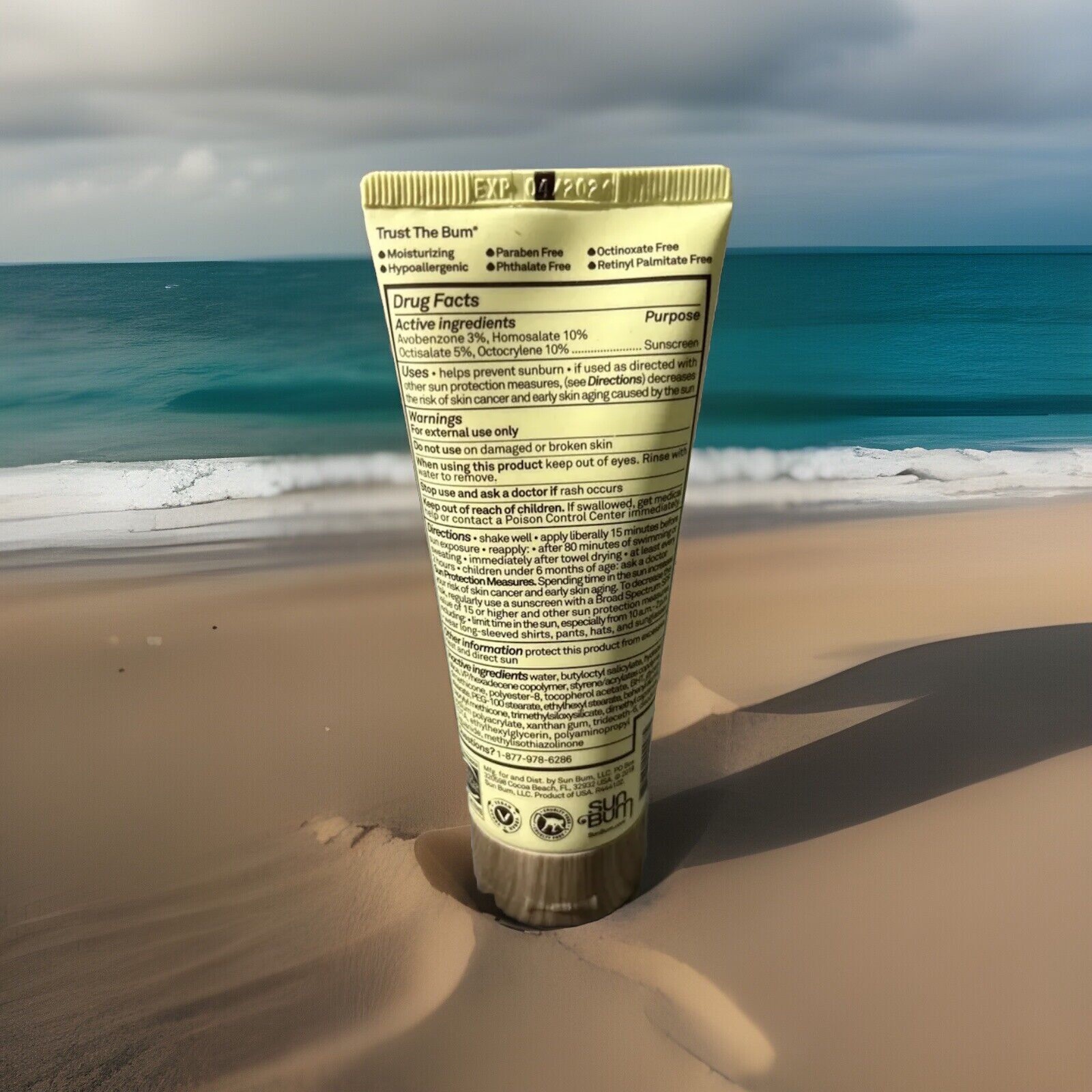 🏖️ Sun Bum Original SPF 50 Sunscreen Face Lotion 3oz Ex. 2025 🏝️