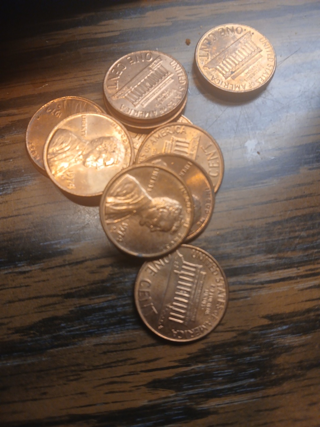 Uncirculated 1974 -S LINCOLN MEMORIAL CENT PENNY 1c ROLL 50 Estate COINS K80