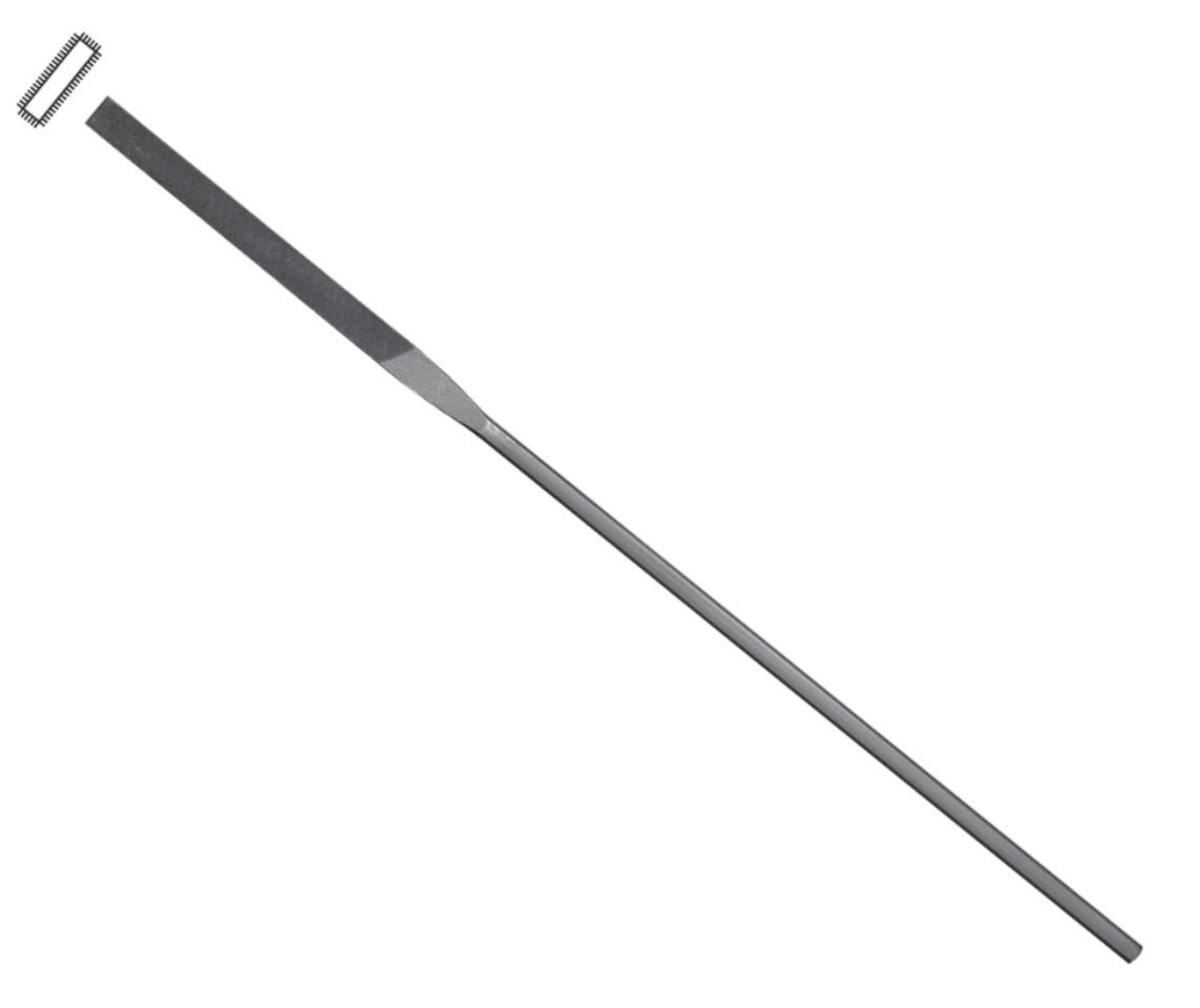 Grobet USA Escapement File, Pillar, 5-1/2" Cut 6 Grey