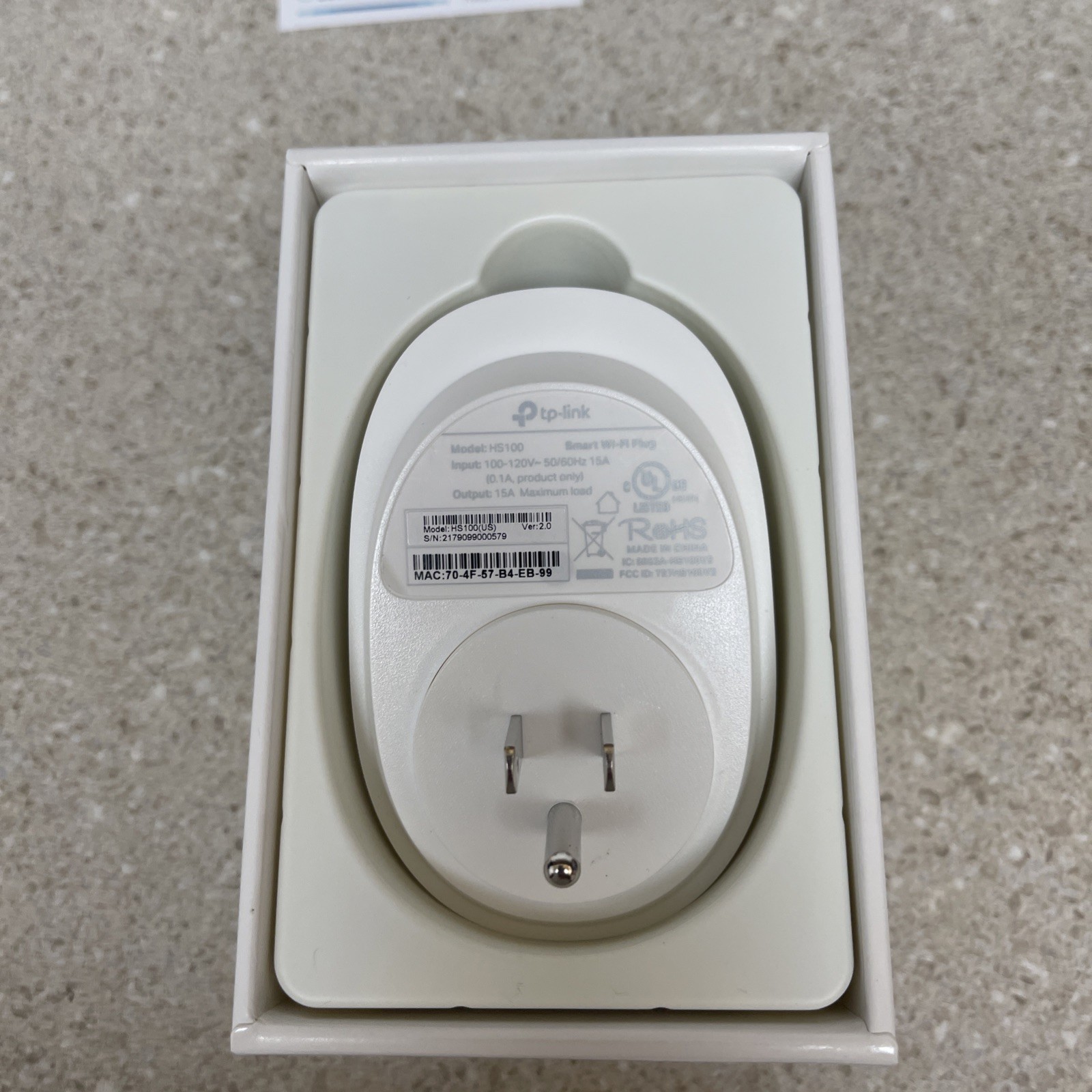 TP-Link HS100 Smart Wi-Fi Plug Works with Alexa Google Home
