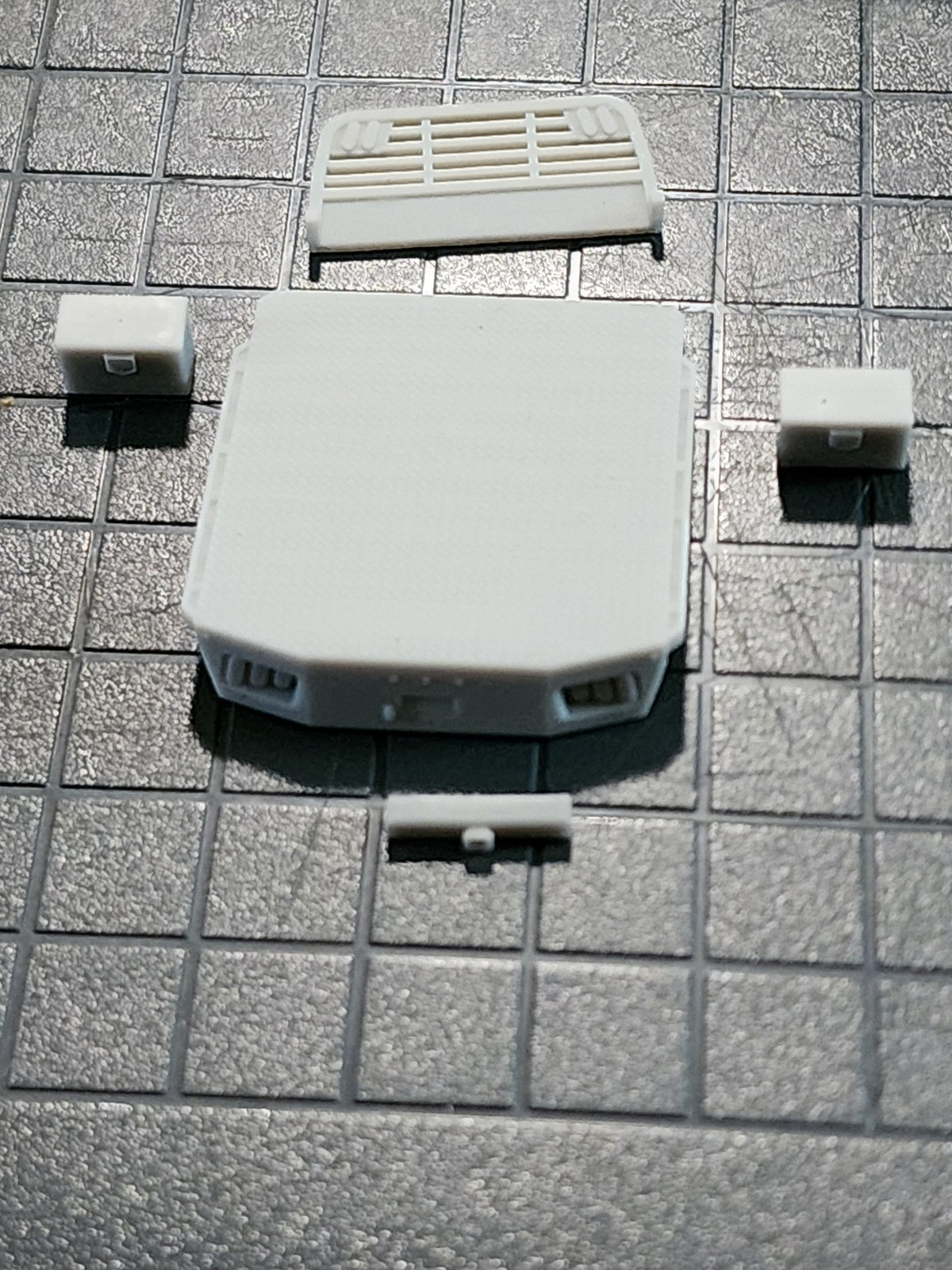 1/64 3D Printed Single Rear Wheel Skirtless Flatbed with Classic Tail Lights