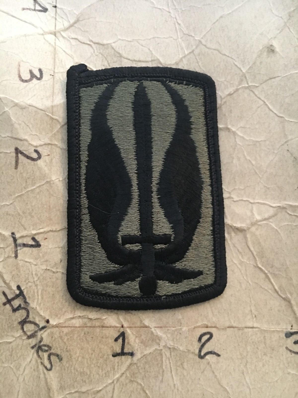 US Army 17th Aviation Brigade m/e subdued patch 10/9/25