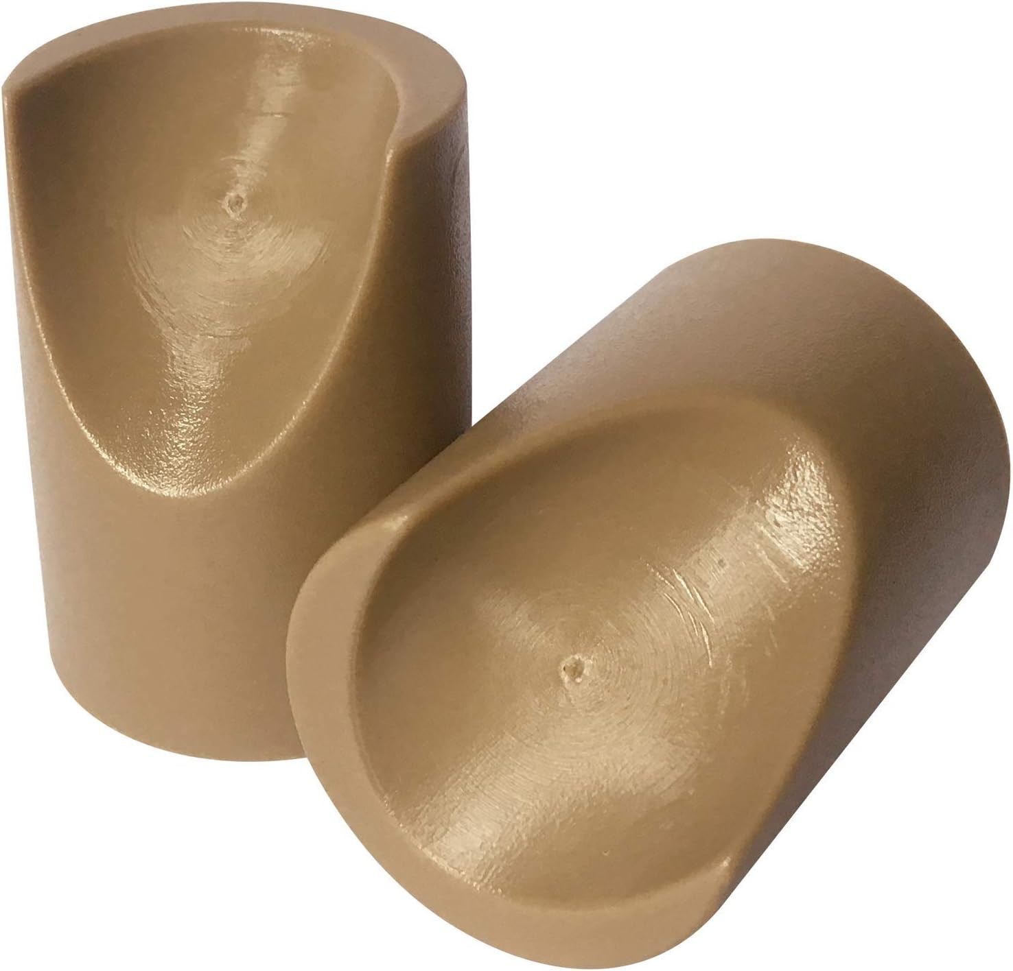 8 Beige Folding Chair V-Tip Stabilizer Caps, 7/8 Inch ID - Heavy Duty Nylon End