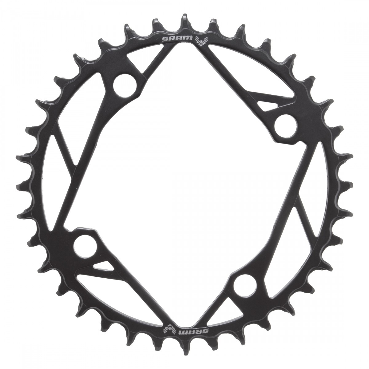 SRAM Eagle T-Type E-MTB Chainring, Teeth: 36, Speed: 12, BCD: 104, Bolts: 4,