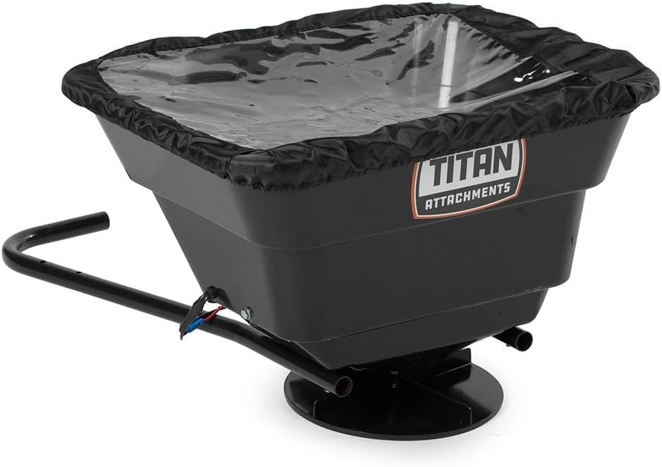 12 Volt ATV/UTV Broadcast Spreader 80 LB Capacity Back/Front Mounting ATV UTV Or