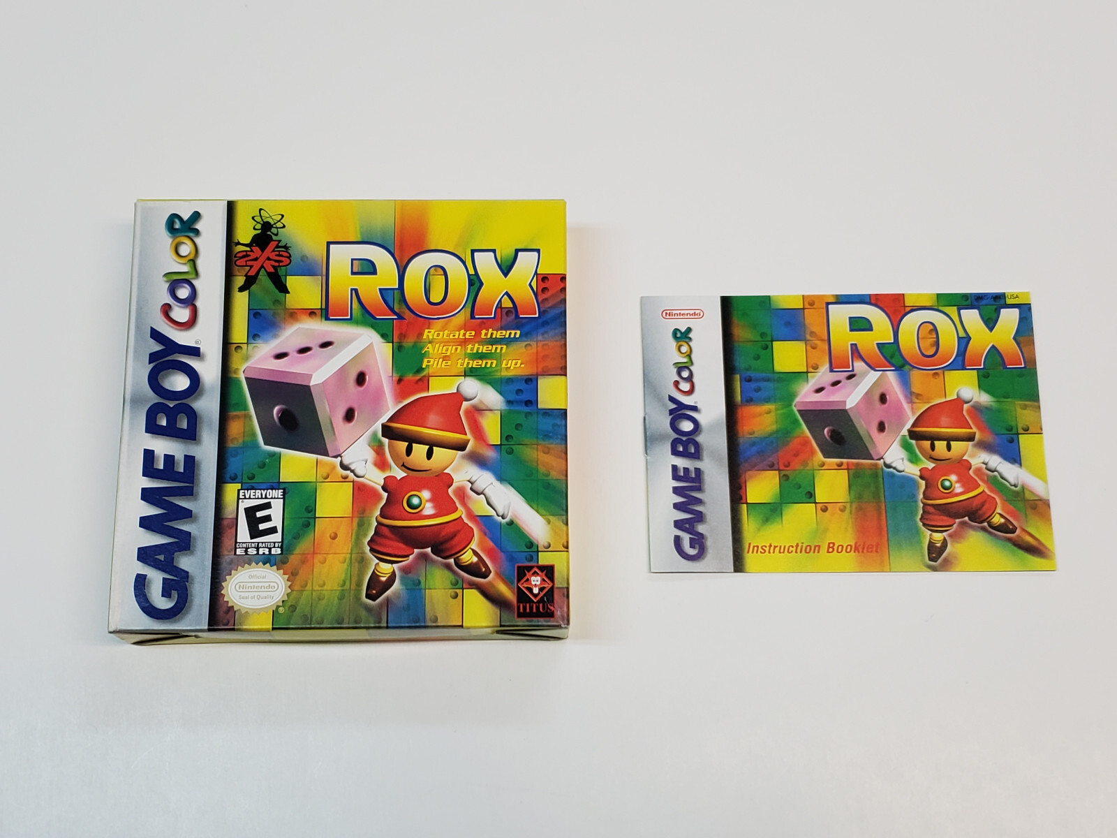Rox  Authentic Nintendo Game Boy Color Box & Manual *