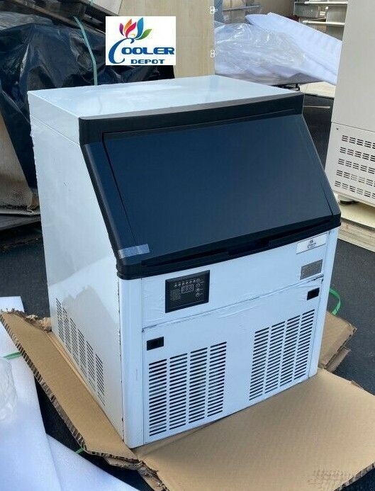 NEW 219 LBS Commercial Ice Maker Stainless Steel Restaurant Ice Cube Machine NSF