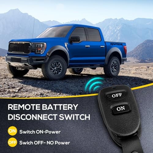 Top Post Remote Battery Disconnect Switch 12V, 250A Top remote switch 250a