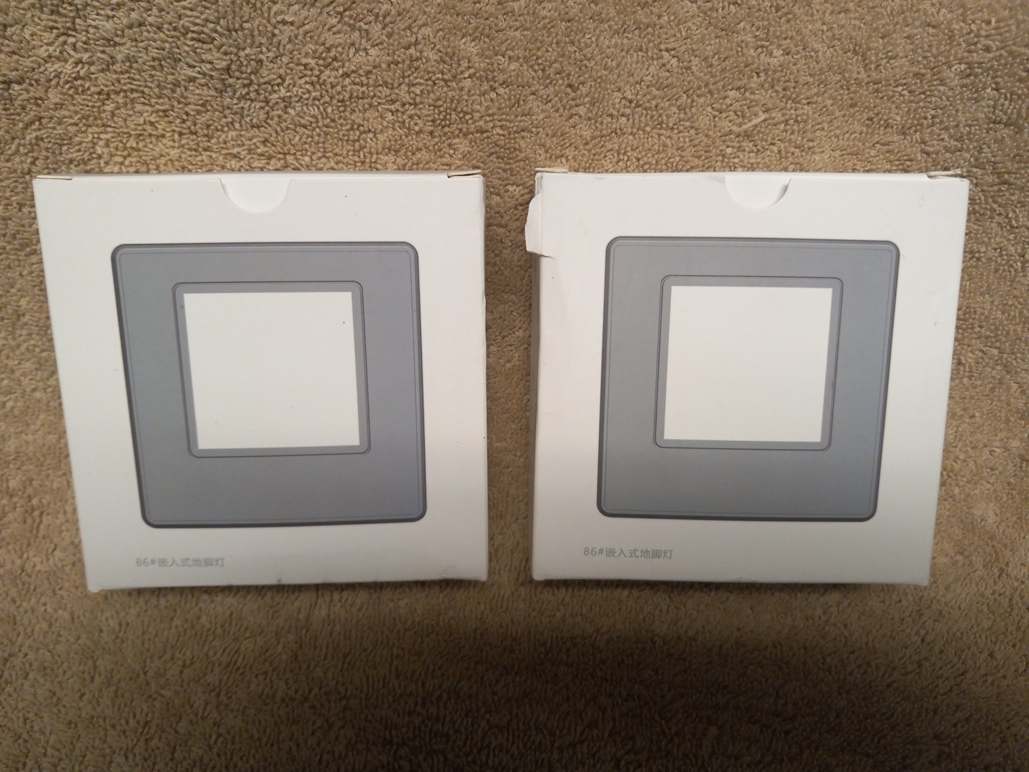 2X AC110-240V Infrared Sensor Footlight Step Light Embedded Corridor Stair LED