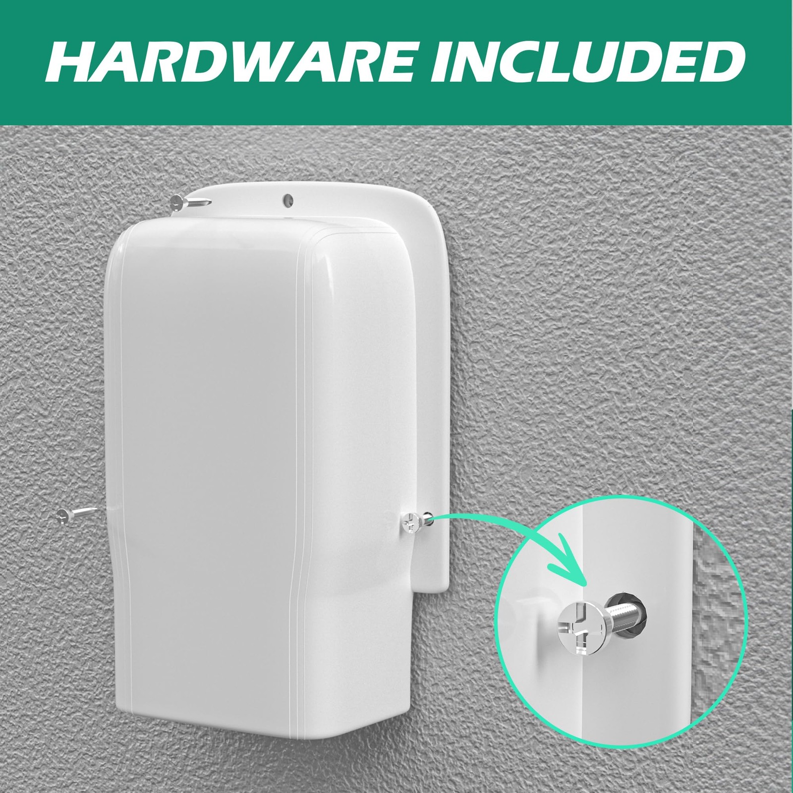 TAKTOPEAK 4" Width Wall Cover, Mini Split Line Set 1 Count (Pack of 1), White
