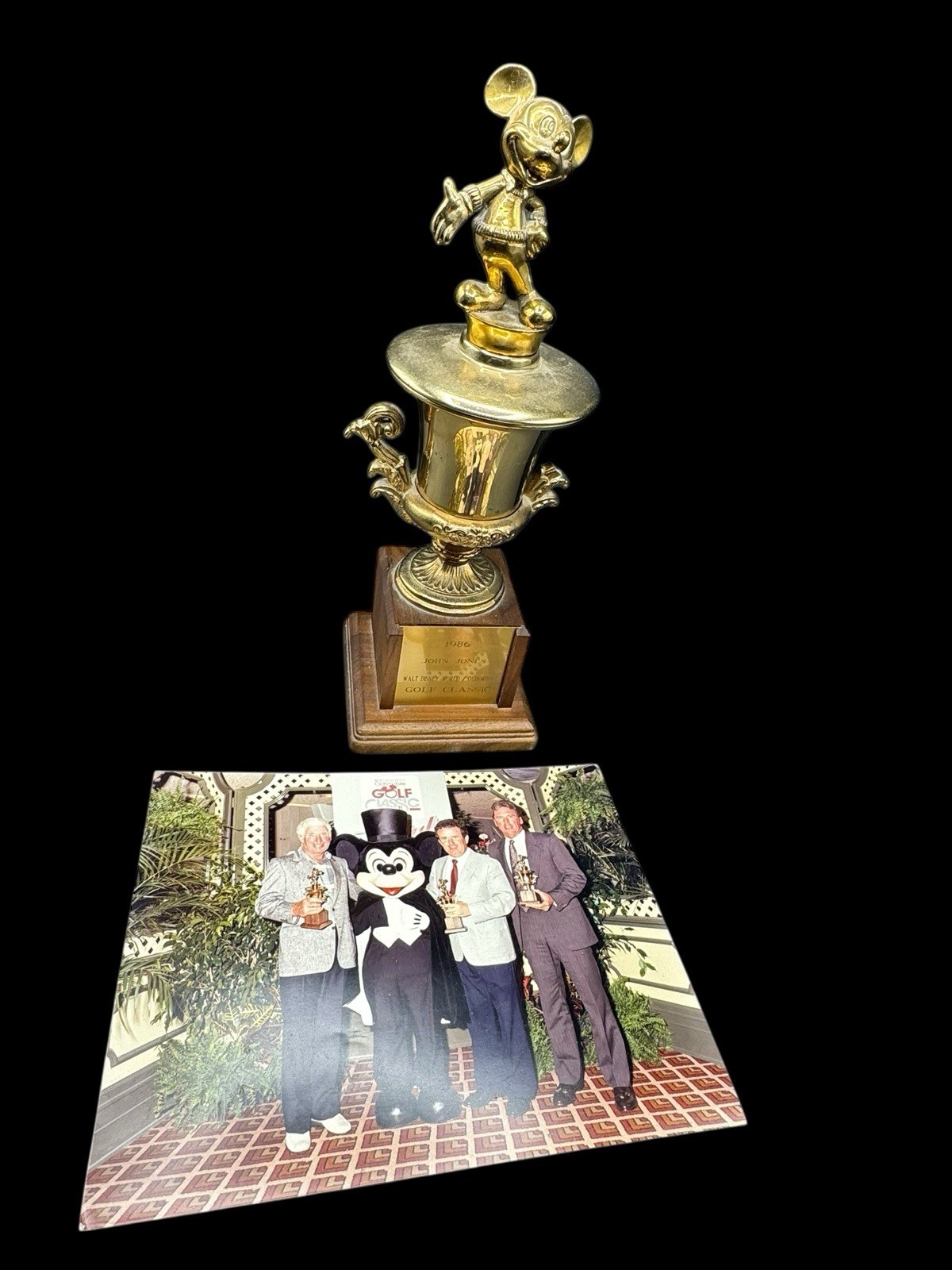 Walt Disney World 1986 Oldsmobile Golf Classic PGA Pro Am Golf 13" Trophy Photo