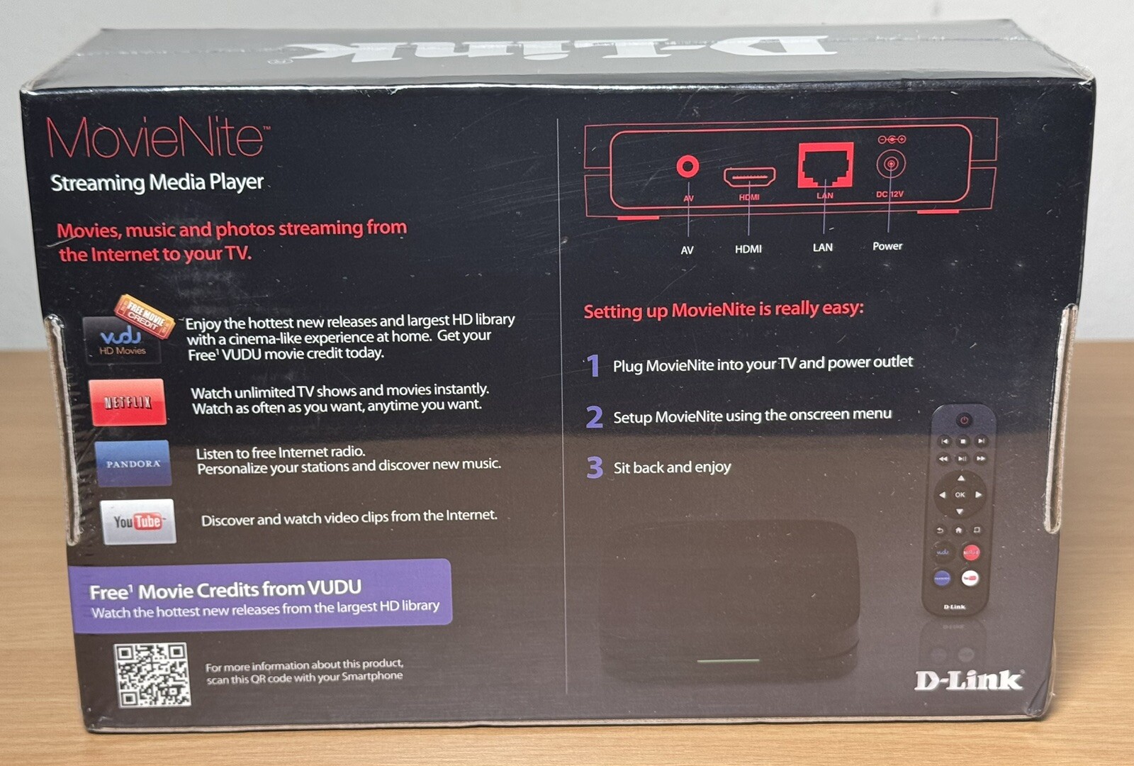 D-link MovieNite DSM-310 Streaming Digital HD Media Player