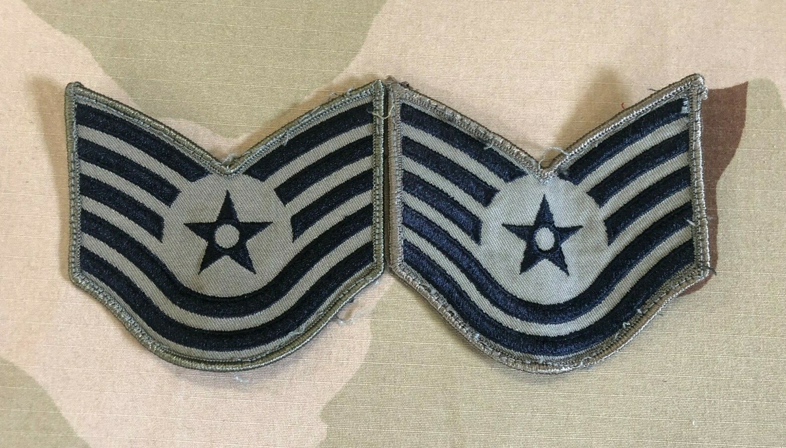 US Air Force ABU Rank Tech Sergeant Pair Large size