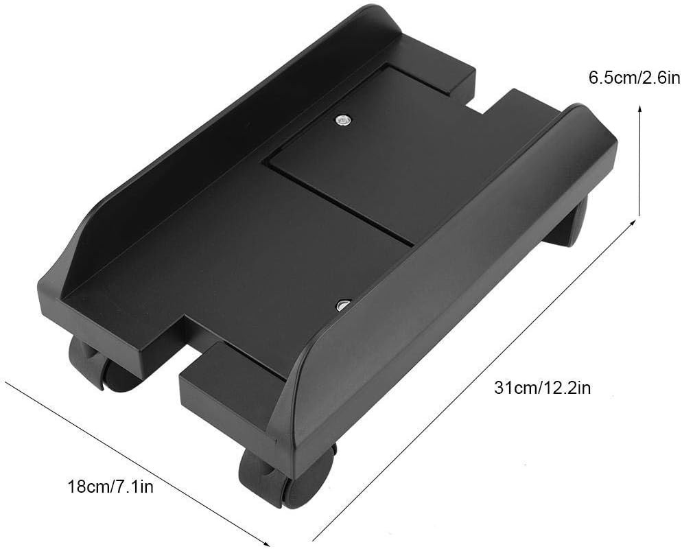 Universal ABS PC Computer Tower Stand Holder, Adjustable Width, Rolling Caster