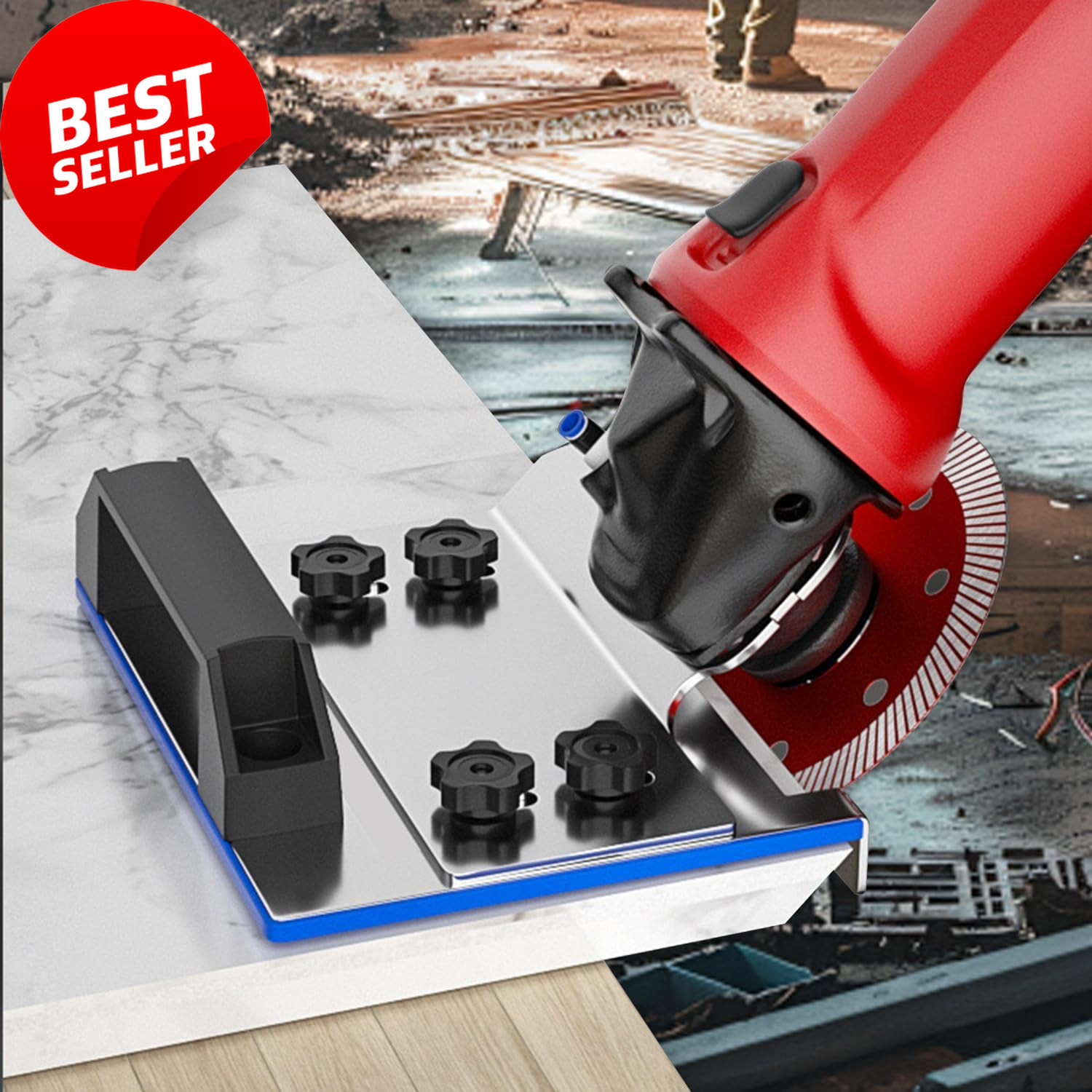 45° Tile Chamfering Tool for Angle Grinder Precise Ceramic Tile Cutting Stand