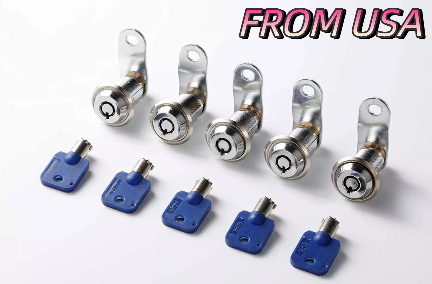 5X 7/8" Arcade Locks Arcade Machine Cash Door Tool Boxs Tubular Cam Locks Cabine