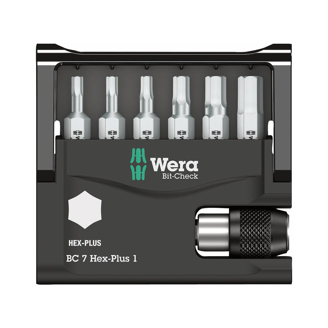 Wera Bit-Check Hex-Plus Bit Set (7 Piece Set) 05056168001