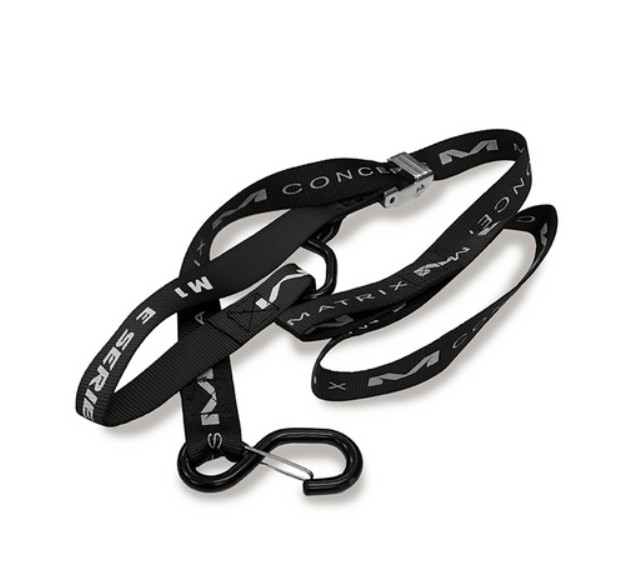 Matrix Concepts E Series 1.0 1" Tie Down Set of 2 Pair Black Bike Motorcycle ATV