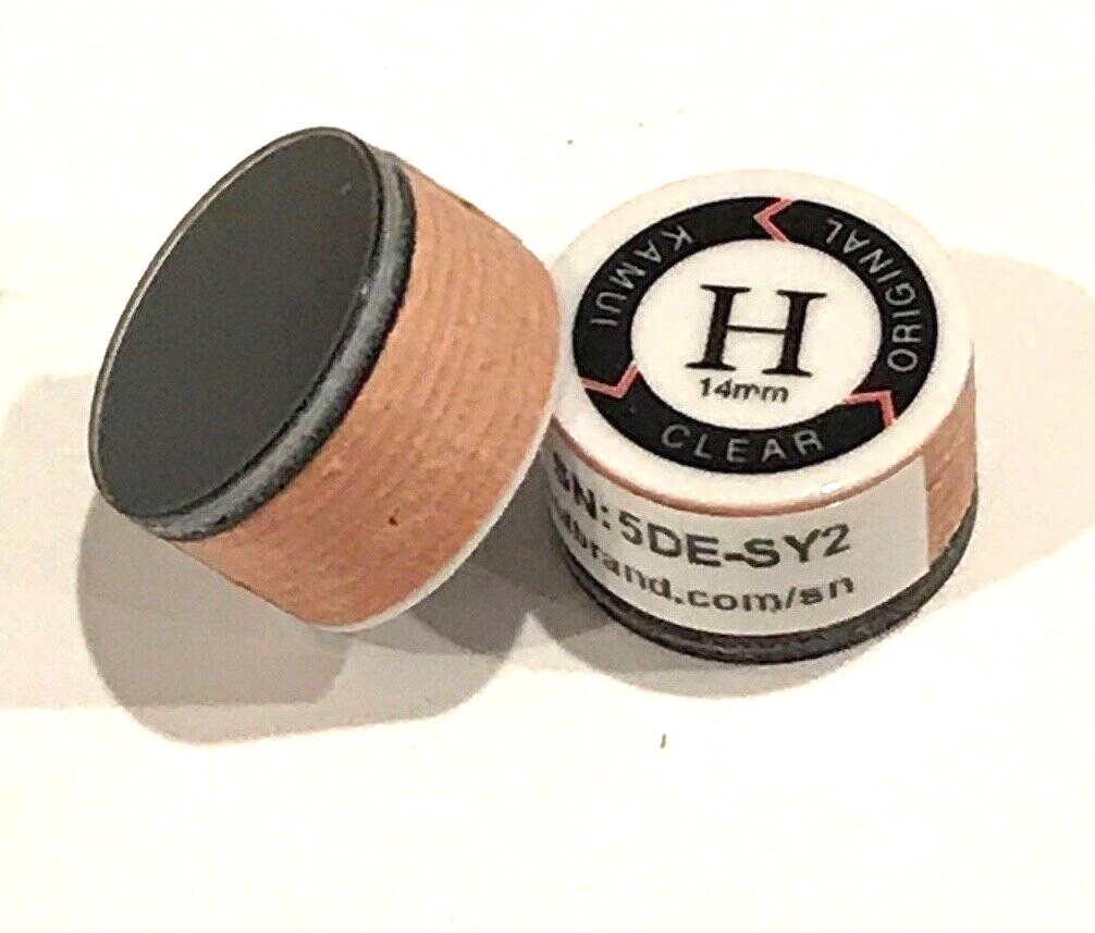 KAMUI HARD ORIGINAL CLEAR POOL CUE TIPS H HARDNESS BRAND NEW FREE SHIPPING