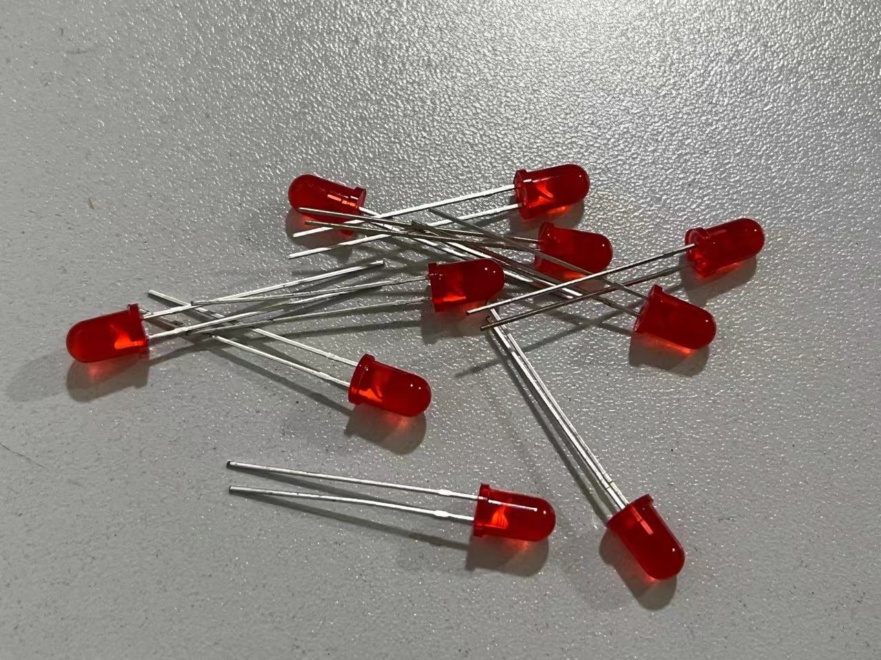 100pc 5mm Red Diffused Round 12v LED Blink Bright Leds Light New