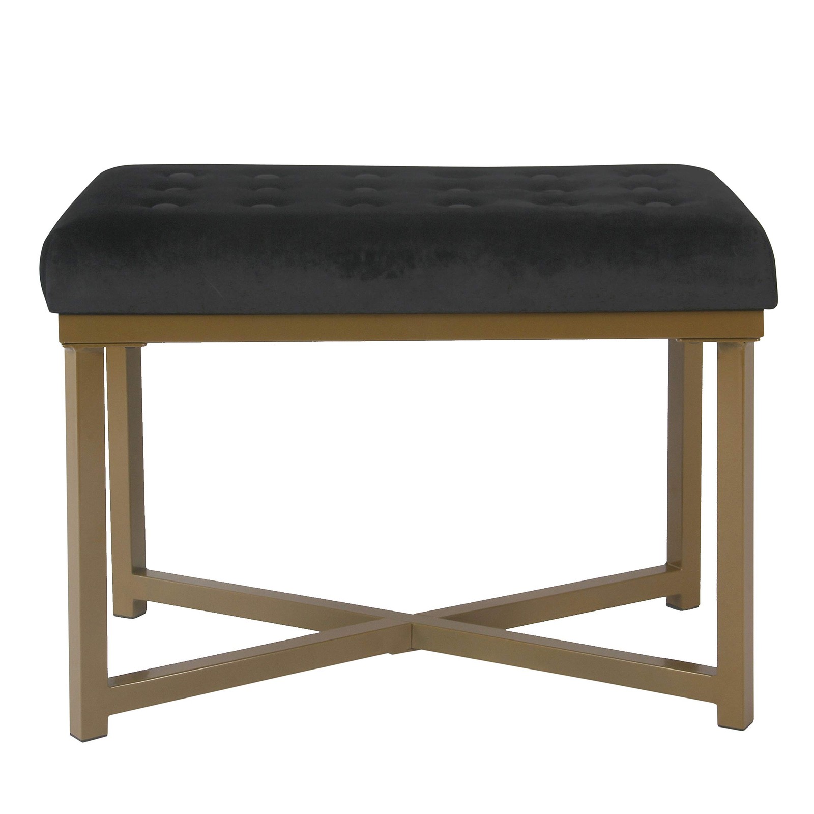 Home Decor | Upholstered Tufted Velvet Ottoman Bench | Ottoman Bench for Livi...
